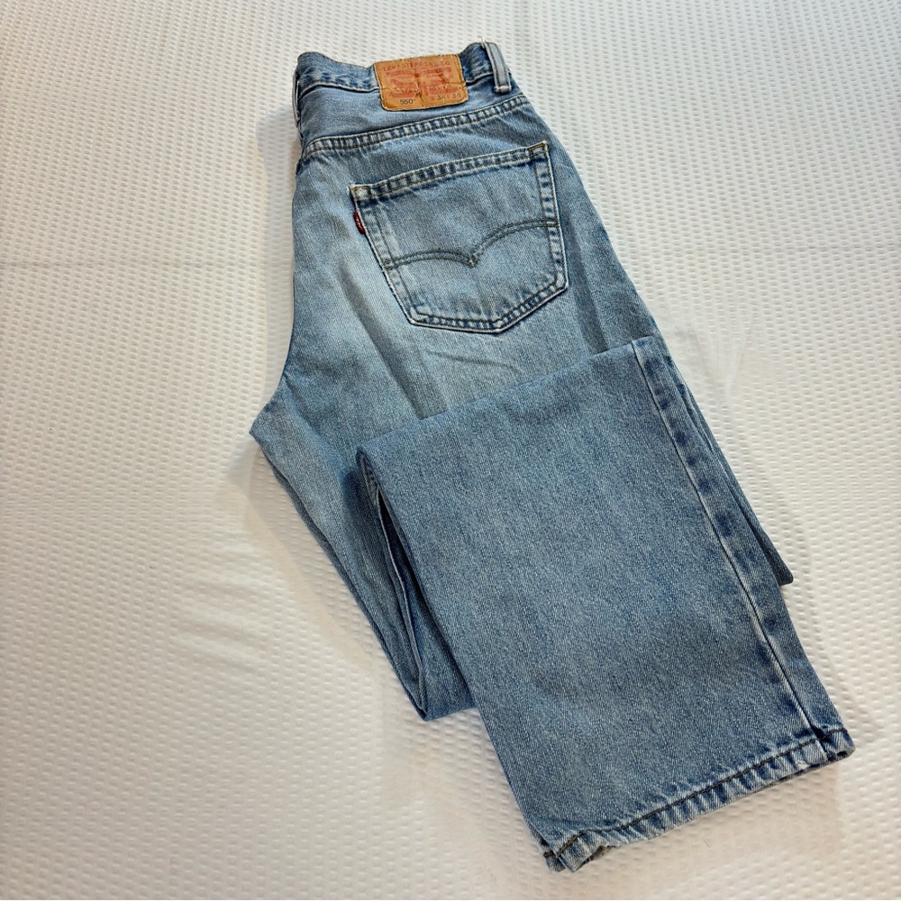 Levi’s 550 Men’s Relaxed Fit Jeans 34x34 Classic Blue Denim 2013